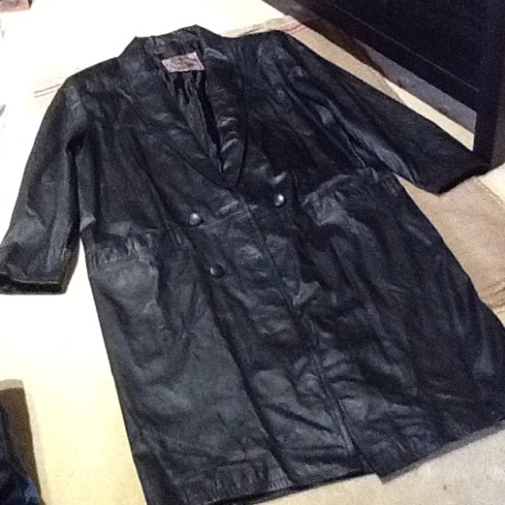 Intern'l Leather Marlboro Man Long Leather Duster